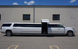 Gorgeous interiors on limo