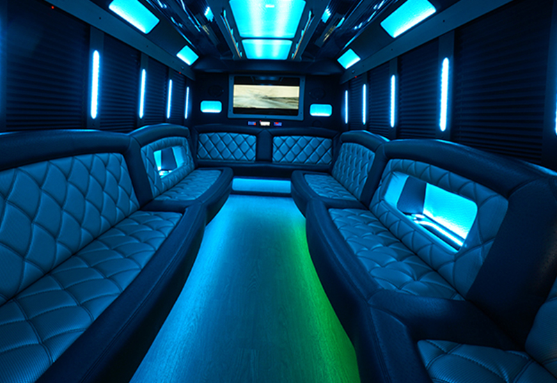 Party bus dance floor